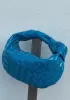 Dina Small Knotted Intrecciato Patent Leather Tote Blue