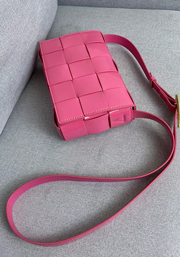 Mia Square Patent Leather Shoulder Bag Barbie