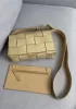 Mia Square Patent Leather Shoulder Bag Beige