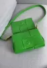 Mia 6 Square Brushed Leather Shoulder Bag Racing Green