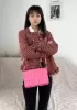 Mia 15 Square Leather Shoulder Bag Barbie