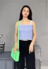 Mia 15 Square Leather Shoulder Bag Green