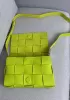 Mia 15 Square Leather Shoulder Bag Kiwi