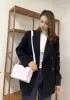 Mia 15 Square Leather Shoulder Bag Light Pink