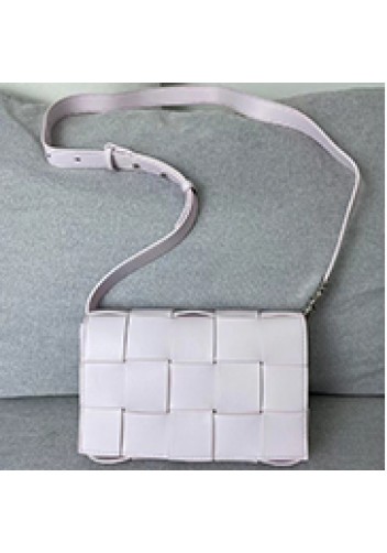 Mia 15 Square Leather Shoulder Bag Light Pink