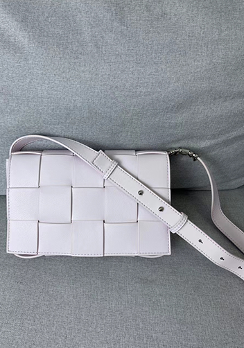 Mia 15 Square Leather Shoulder Bag Light Pink