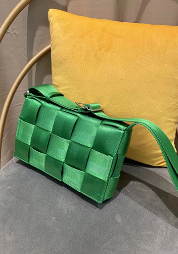 Mia Nylon Webbing Shoulder Bag Green