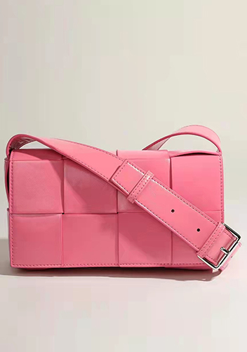 Mia 8 Square Leather Shoulder Bag Barbie