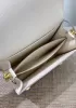 Kristine Leather Shoulder Bag White
