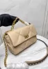Adele Lilia Flap Small Bag Rectangular Hardware Beige