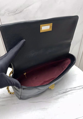 Adele Lilia Flap Small Bag Rectangular Hardware Black