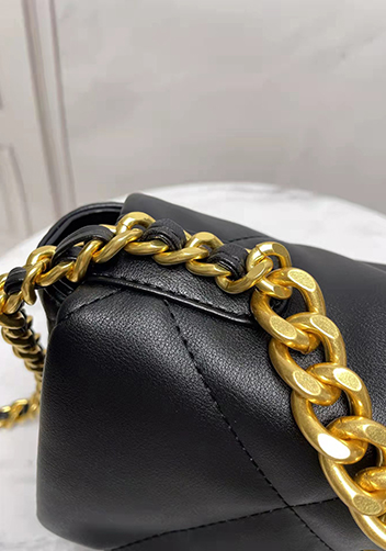 Adele Lilia Flap Small Bag Rectangular Hardware Black