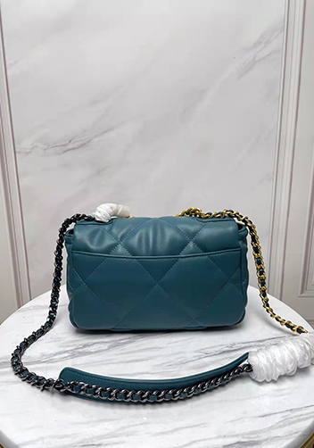 Adele Lilia Flap Small Bag Rectangular Hardware Blue