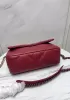 Adele Lilia Flap Small Bag Rectangular Hardware Burgundy
