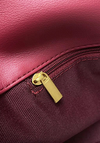 Adele Lilia Flap Small Bag Rectangular Hardware Burgundy