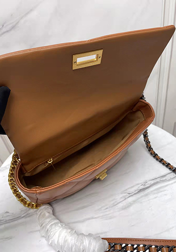 Adele Lilia Flap Small Bag Rectangular Hardware Camel
