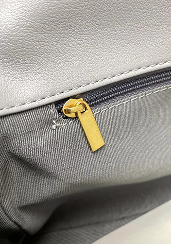 Adele Lilia Flap Small Bag Rectangular Hardware Grey
