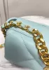 Adele Lilia Flap Small Bag Rectangular Hardware Light Blue