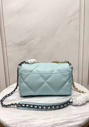 Adele Lilia Flap Small Bag Rectangular Hardware Light Blue