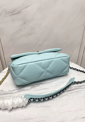 Adele Lilia Flap Small Bag Rectangular Hardware Light Blue