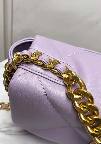 Adele Lilia Flap Small Bag Rectangular Hardware Purple