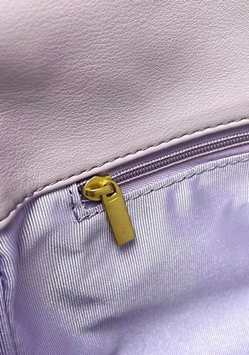 Adele Lilia Flap Small Bag Rectangular Hardware Purple