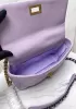 Adele Lilia Flap Small Bag Rectangular Hardware Purple