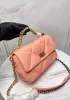 Adele Lilia Flap Small Bag Rectangular Hardware Salmon