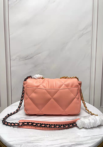 Adele Lilia Flap Small Bag Rectangular Hardware Salmon