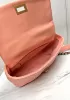 Adele Lilia Flap Small Bag Rectangular Hardware Salmon