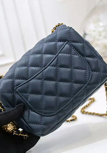 Adele Flap Mini Bag With Adjusting Ball Navy