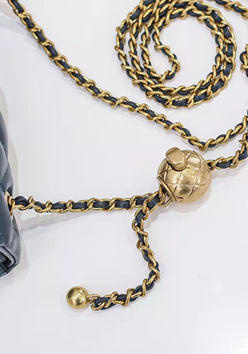Adele Flap Mini Bag With Adjusting Ball Navy