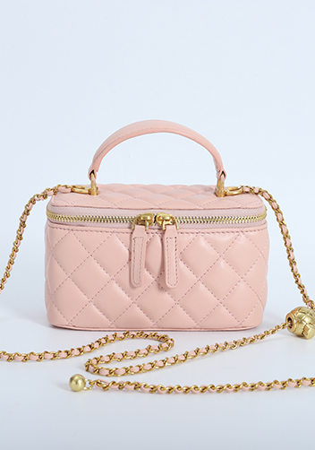 Adele Vanity Case Top Handle Pink