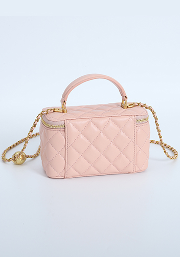 Adele Vanity Case Top Handle Pink