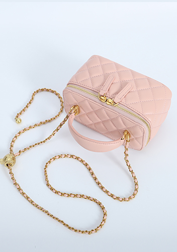 Adele Vanity Case Top Handle Pink