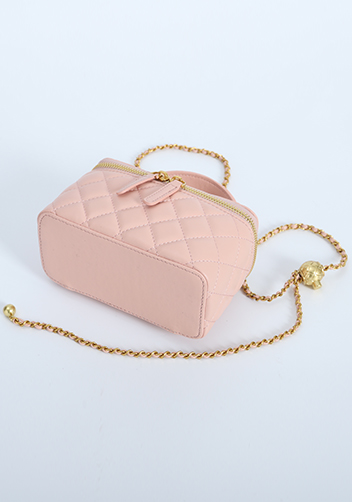 Adele Vanity Case Top Handle Pink