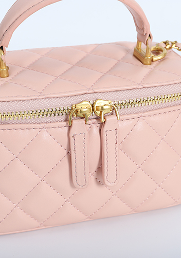 Adele Vanity Case Top Handle Pink
