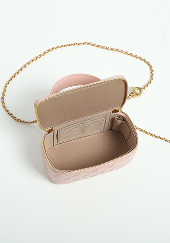 Adele Vanity Case Top Handle Pink
