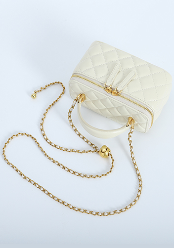 Adele Vanity Case Top Handle White