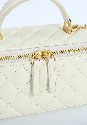 Adele Vanity Case Top Handle White