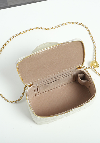 Adele Vanity Case Top Handle White