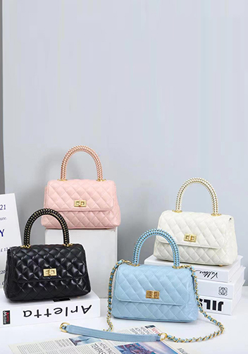 Adele Flap Mini Bag Top Handle Pink