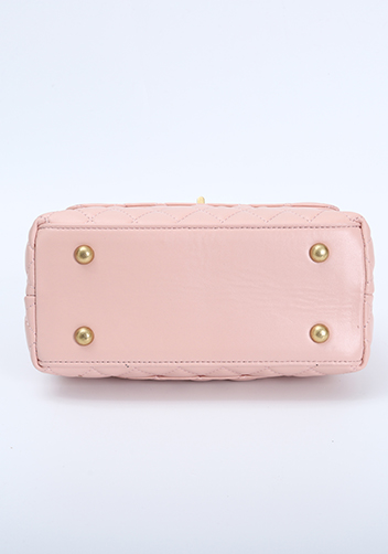 Adele Flap Mini Bag Top Handle Pink
