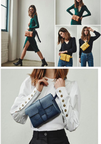 Glenda Belt Bag Vegan Leather Cream