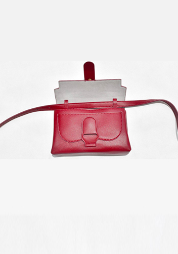 Glenda Belt Bag Vegan Leather Burgundy
