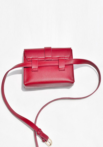 Glenda Belt Bag Vegan Leather Burgundy