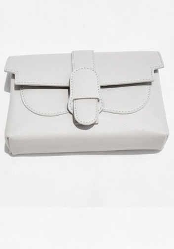 Glenda Belt Bag Vegan Leather Light Grey