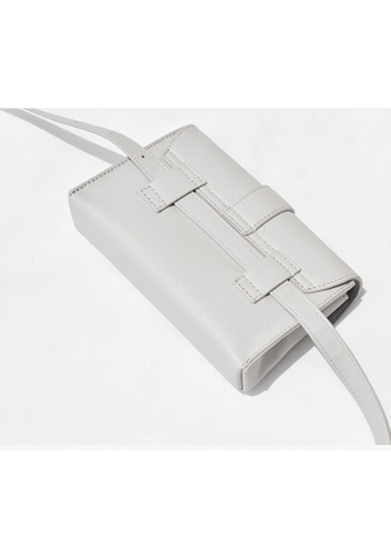 Glenda Belt Bag Vegan Leather Light Grey