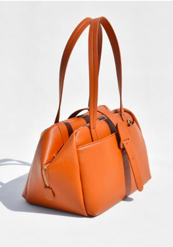 Glenda Shoulder Bag Vegan Leather Brown