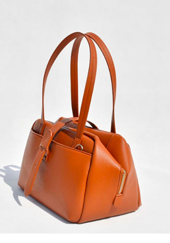 Glenda Shoulder Bag Vegan Leather Brown